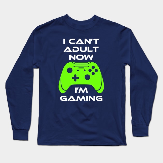 Can't Adult Long Sleeve T-Shirt by machmigo